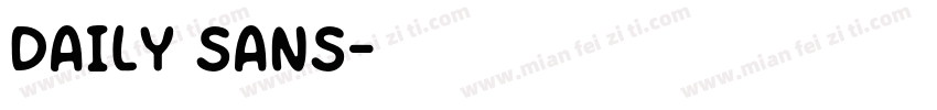daily sans字体转换